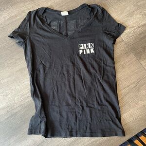 SOLD!! Black PINK Victoria secret vneck